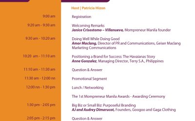 The 2nd Mompreneur Summit Programme Line Up